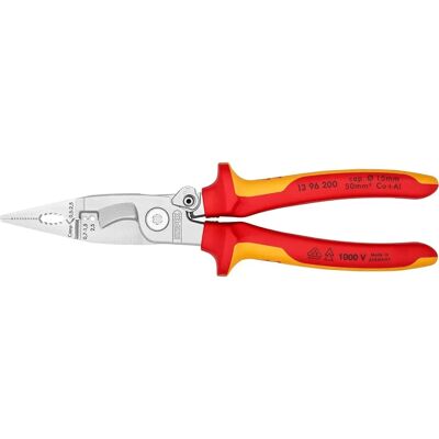 Knipex KPX1396200 VDE Multifunctional Installation Pliers - 200mm Knipex KPX1396200 VDE Multifunctional Installation Pliers - 200mm