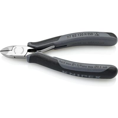 Knipex 77 02 120 H ESD - Elektroniske diagonalsakse med skæreege i hårdtmetal Knipex 77 02 120 H ESD - Elektroniske diagonalsakse med skæreege i hårdtmetal