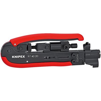Knipex 97 40 20 SB Schwarze, Rote - Kompressionswerkzeug für Koaxialstecker Knipex 97 40 20 SB Schwarze, Rote - Kompressionswerkzeug für Koaxialstecker