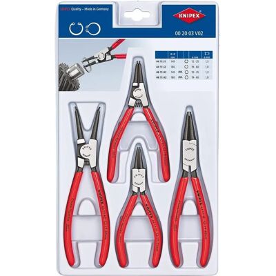 Knipex 00 20 03 V02 Zangensatz für Circlips - 4 Stück Knipex 00 20 03 V02 Zangensatz für Circlips - 4 Stück