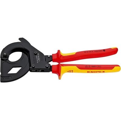 Knipex 95 36 315 A VDE Kabelschneider - Stahlumflochten, Kompakt Knipex 95 36 315 A VDE Kabelschneider - Stahlumflochten, Kompakt