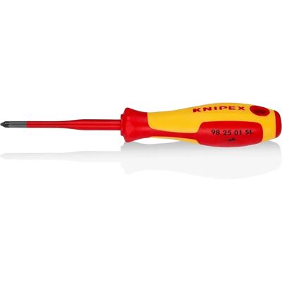 Knipex - Cacciavite Pozidriv PZ 1 Sottile - 80mm - VDE Knipex - Cacciavite Pozidriv PZ 1 Sottile - 80mm - VDE