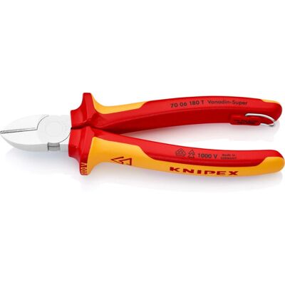 Knipex 70 06 180 T Zijsnijders - Geïsoleerd, Duurzaam, Precisieknip Knipex 70 06 180 T Zijsnijders - Geïsoleerd, Duurzaam, Precisieknip