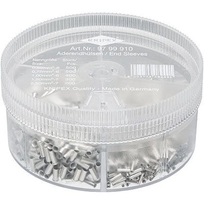 Knipex Model 97 99 910 Silver Cable End Sleeves - Cable Accessories Knipex Model 97 99 910 Silver Cable End Sleeves - Cable Accessories