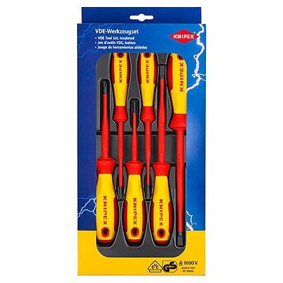 Knipex 00 20 12 V02 ruuvimeisselisetti - Phillips, muovi, 6 kpl Knipex 00 20 12 V02 ruuvimeisselisetti - Phillips, muovi, 6 kpl