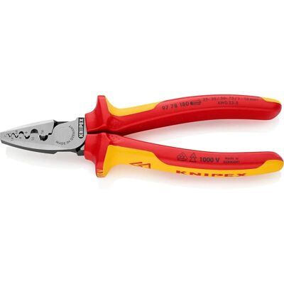 Knipex 97 78 180 sb Isolierte Zange - Zange für Kabelhülsen Knipex 97 78 180 sb Isolierte Zange - Zange für Kabelhülsen