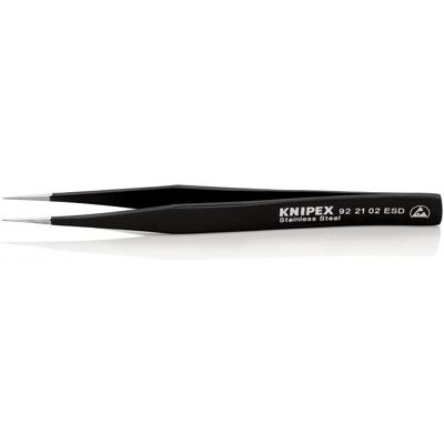 Knipex 92 21 02 ESD Stainless Steel Tweezers - Precision, Anti-magnetic Knipex 92 21 02 ESD Stainless Steel Tweezers - Precision, Anti-magnetic