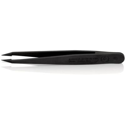 Knipex 92 09 02 ESD Pinzette - Präzise, Leicht, Schwarz Knipex 92 09 02 ESD Pinzette - Präzise, Leicht, Schwarz