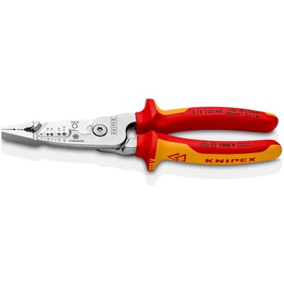 Knipex 1376200ME Cable Stripper - VDE - Multifunctional Electronics Tool Knipex 1376200ME Cable Stripper - VDE - Multifunctional Electronics Tool