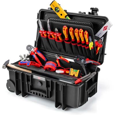 Knipex Robust26 Elektro Werkzeugkoffer - Stoßfest, wasser- und staubdicht, 26L Knipex Robust26 Elektro Werkzeugkoffer - Stoßfest, wasser- und staubdicht, 26L