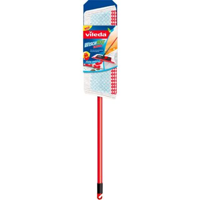 Vileda Mop Plat en Microfibre - Poignée Télescopique Ajustable - Convient à Tous les Sols Vileda Mop Plat en Microfibre - Poignée Télescopique Ajustable - Convient à Tous les Sols
