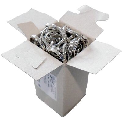 Wedo 2623020 Silberschlüsselringe - Metallringe, 20mm, 100 Stück Wedo 2623020 Silberschlüsselringe - Metallringe, 20mm, 100 Stück