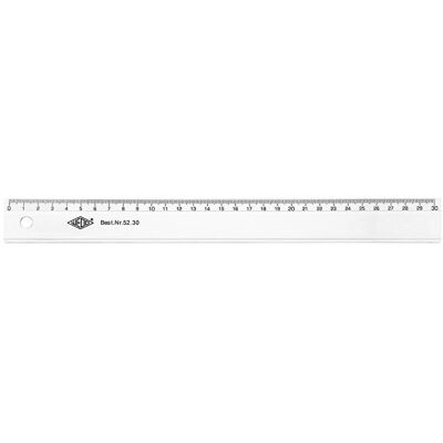 Wedo 5230 - Läpinäkyvä Muovinen Viivain 30cm Wedo 5230 - Läpinäkyvä Muovinen Viivain 30cm
