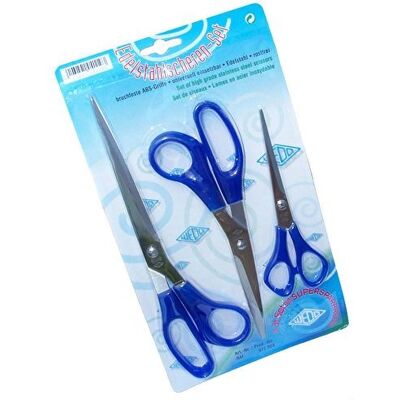 Wedo 977 303 Edelstahl-Scheren-Set - Blau Wedo 977 303 Edelstahl-Scheren-Set - Blau