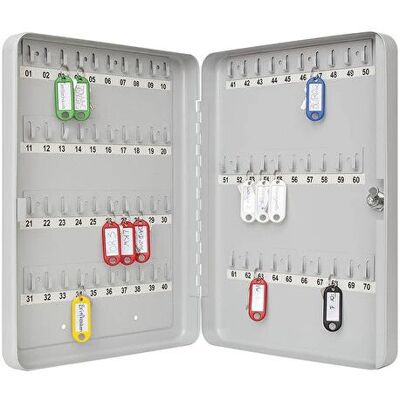 Wedo 102 56537X key cabinet - Grey - for 70 keys Wedo 102 56537X key cabinet - Grey - for 70 keys
