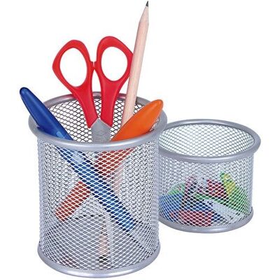Wedo Silber Metall Stiftehalter - Set aus 2 Wedo Silber Metall Stiftehalter - Set aus 2