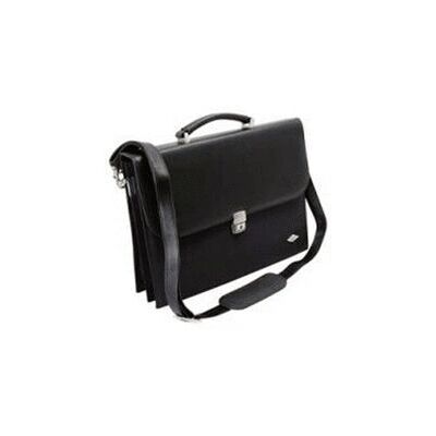 Sacoche en Cuir Noir Wedo avec Poignée et Serrure - Sacoche Sacoche en Cuir Noir Wedo avec Poignée et Serrure - Sacoche