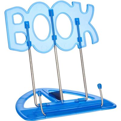 Support de livre Wedo - Pince métallique réglable - Bleu Support de livre Wedo - Pince métallique réglable - Bleu