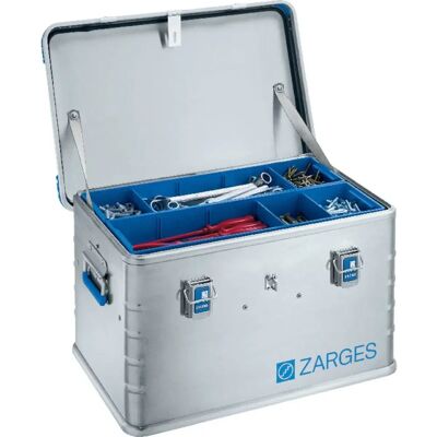 Zarges Aluminiowa skrzynka na narzędzia - Stojąca, 60L - Srebrna Zarges Aluminiowa skrzynka na narzędzia - Stojąca, 60L - Srebrna