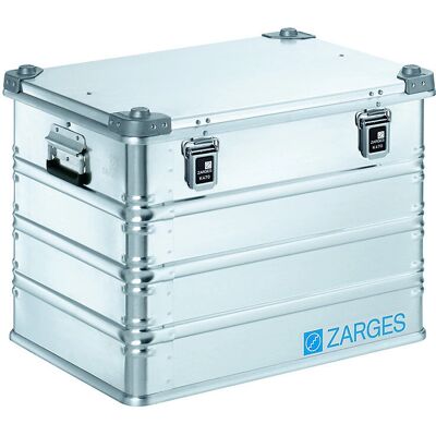 ZARGES Aluminium Transportkiste - 116L, Robustes Modell, Stapelbar ZARGES Aluminium Transportkiste - 116L, Robustes Modell, Stapelbar