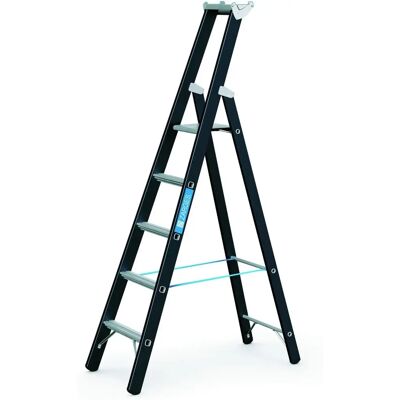 ZARGES Schwerbelastbare einseitige Leiter - 5 Stufen mit Plattform ZARGES Schwerbelastbare einseitige Leiter - 5 Stufen mit Plattform
