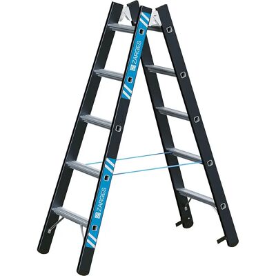 ZARGES Schwer belastbare Stehleiter - Beidseitiger Zugang - Aluminium - 250 kg Tragkraft ZARGES Schwer belastbare Stehleiter - Beidseitiger Zugang - Aluminium - 250 kg Tragkraft