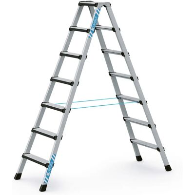 Zarges Aluminium 2x7 Stufen Stehleiter Zarges Aluminium 2x7 Stufen Stehleiter