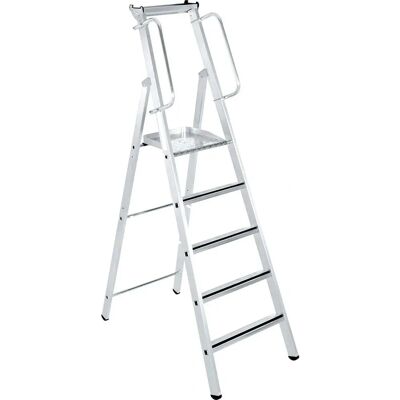 Zarges Modell Z600 - 12-Stufen Aluminium-Leiter mit großer Plattform Zarges Modell Z600 - 12-Stufen Aluminium-Leiter mit großer Plattform