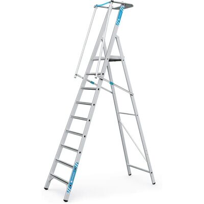 Zarges ZAP Safemaster S - Aluminiumsstige med 9 trin og stor platform Zarges ZAP Safemaster S - Aluminiumsstige med 9 trin og stor platform