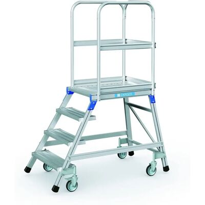 Zarges Aluminium Mobilplattformstiege - 4 Stufen, 0,96 m Zarges Aluminium Mobilplattformstiege - 4 Stufen, 0,96 m