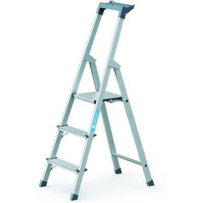 Zarges S 3 Stufen - Stehleiter - Aluminium - Rutschfeste Plattform - 3 Stufen Zarges S 3 Stufen - Stehleiter - Aluminium - Rutschfeste Plattform - 3 Stufen