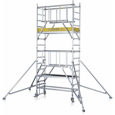 ZARGES Kompakt Aluminium Mobilgerüst - 6,45m Arbeitshöhe ZARGES Kompakt Aluminium Mobilgerüst - 6,45m Arbeitshöhe