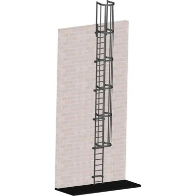 Zarges - Steigleiter 8,50m SH verzinkt - 8,50 m SH - Stahl verzinkt - Ladder Zarges - Steigleiter 8,50m SH verzinkt - 8,50 m SH - Stahl verzinkt - Ladder