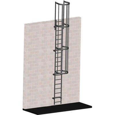 Zarges Steigleiter V4A 4,80 m - V4A Edelstahl - 520 mm Breite - Leiter Zarges Steigleiter V4A 4,80 m - V4A Edelstahl - 520 mm Breite - Leiter