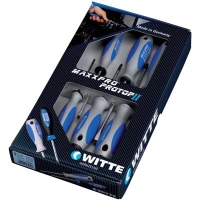Witte 653864 - Juego de destornilladores - Puntas planas y PZ Witte 653864 - Juego de destornilladores - Puntas planas y PZ
