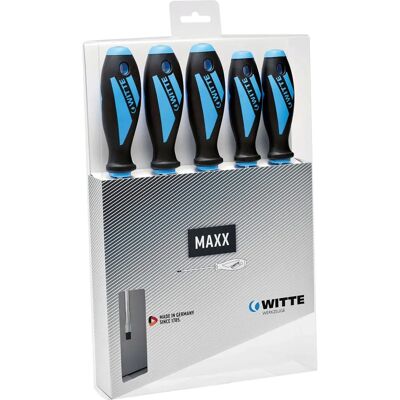 Witte 653866 - Juego de destornilladores con puntas planas y PZ Witte 653866 - Juego de destornilladores con puntas planas y PZ