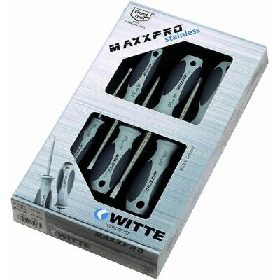 Witte Modelo 670002 Juego de destornilladores en acero inoxidable - 5 piezas Witte Modelo 670002 Juego de destornilladores en acero inoxidable - 5 piezas