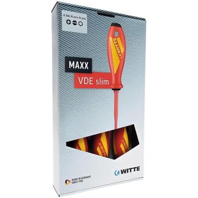 Juego de destornilladores Witte Maxx VDE Slim - Seguridad eléctrica Juego de destornilladores Witte Maxx VDE Slim - Seguridad eléctrica