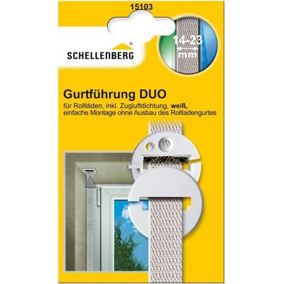 Schellenberg 15103 Duo - Guida della cintura rotonda con guarnizione anti-corrente d'aria - Accessori per tapparelle Schellenberg 15103 Duo - Guida della cintura rotonda con guarnizione anti-corrente d'aria - Accessori per tapparelle