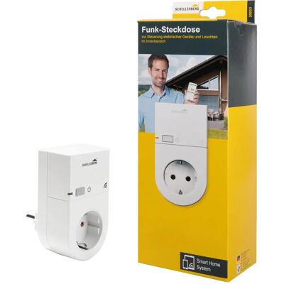 Enchufe inteligente Schellenberg - Blanco - Control remoto por radio Enchufe inteligente Schellenberg - Blanco - Control remoto por radio