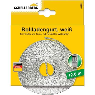 Schellenberg Mini Courroie pour volet roulant - 12m, 14mm, Couleurs variées - Courroie pour volet - Publicité Schellenberg Mini Courroie pour volet roulant - 12m, 14mm, Couleurs variées - Courroie pour volet - Publicité