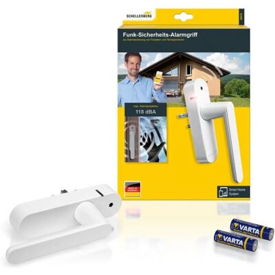 Schellenberg Fenstergriff mit Alarm - Funk Smart Home - 118 dB Schellenberg Fenstergriff mit Alarm - Funk Smart Home - 118 dB