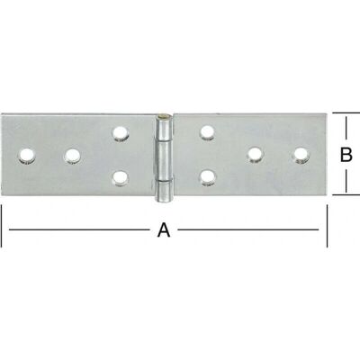 Vormann Bisagra larga DIN - Galvanizada azul Vormann Bisagra larga DIN - Galvanizada azul