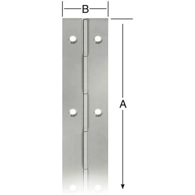 VORMANN Bisagra de piano en acero inoxidable - 32x2040 mm - Bisagra VORMANN Bisagra de piano en acero inoxidable - 32x2040 mm - Bisagra