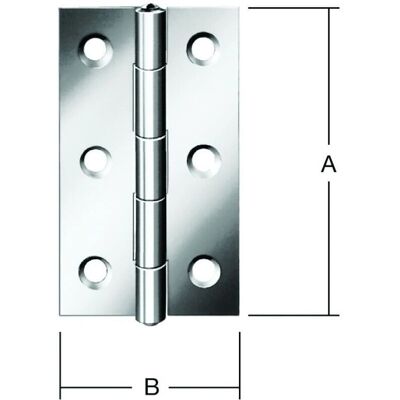 Vormann Edelstahl Scharniere - Schmal, 40x26 mm - Scharniere Vormann Edelstahl Scharniere - Schmal, 40x26 mm - Scharniere