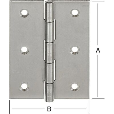 Vormann 100x72 RF Cerniera in Acciaio Inox Vormann 100x72 RF Cerniera in Acciaio Inox