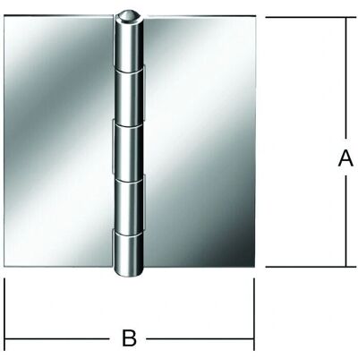 Vormann Edelstahl 40x40mm Scharnier - Türbeschlag Vormann Edelstahl 40x40mm Scharnier - Türbeschlag
