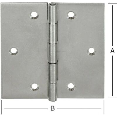 Vormann Scharniere 100x100mm Edelstahl - Scharniere Vormann Scharniere 100x100mm Edelstahl - Scharniere