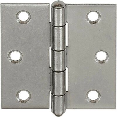 Vormann Edelstahl Türscharnier - 90x90mm - Kantig, Gerollt - Für links-rechts Türen Vormann Edelstahl Türscharnier - 90x90mm - Kantig, Gerollt - Für links-rechts Türen