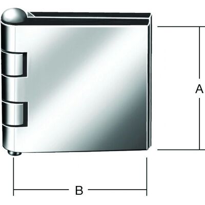 VORMANN - Bisagra de puerta de hierro desnudo 60x60mm - Bisagras VORMANN - Bisagra de puerta de hierro desnudo 60x60mm - Bisagras